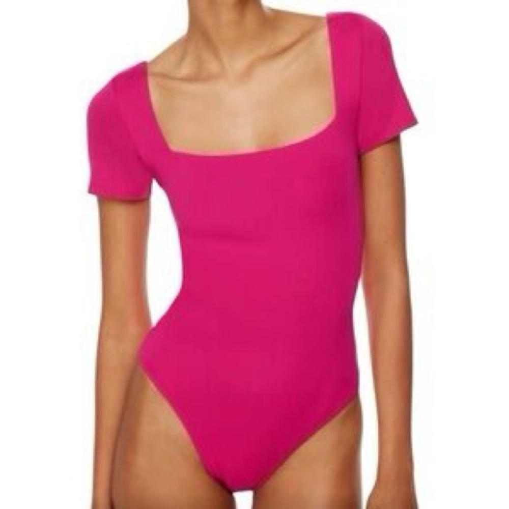 Aritzia Pink Bodysuit